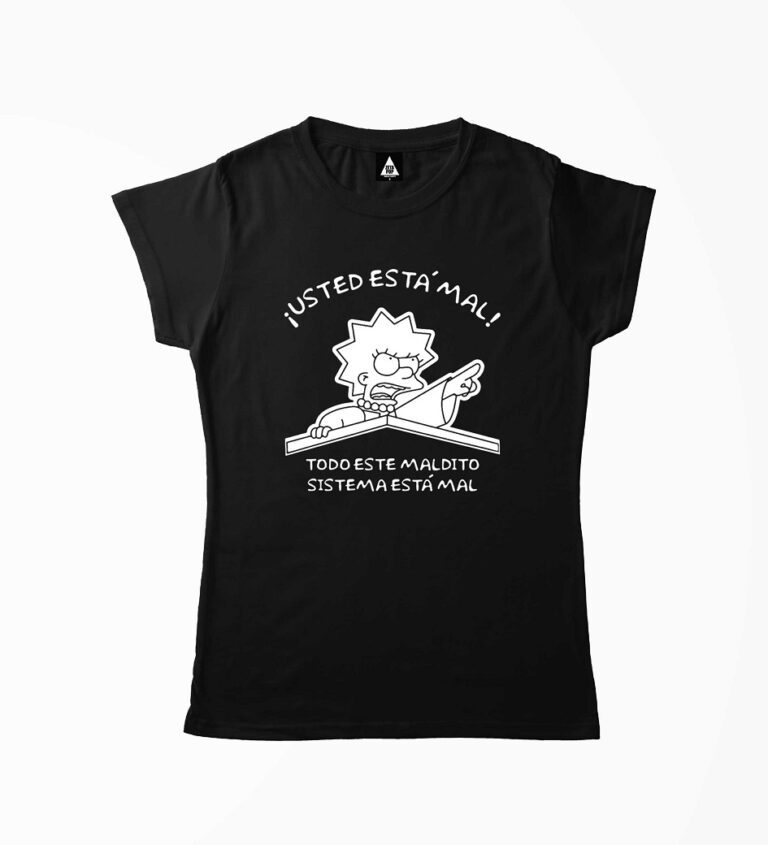 LISA SIMPSON – ¡TODO ESTE MALDITO SISTEMA ESTÁ MAL! (MUJER)